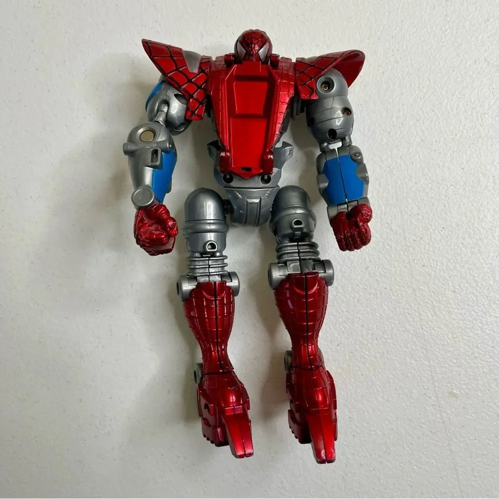 Toy Biz Marvel MegaMorphs 2005 Spider Man Transforming Figure Incomplete READ
